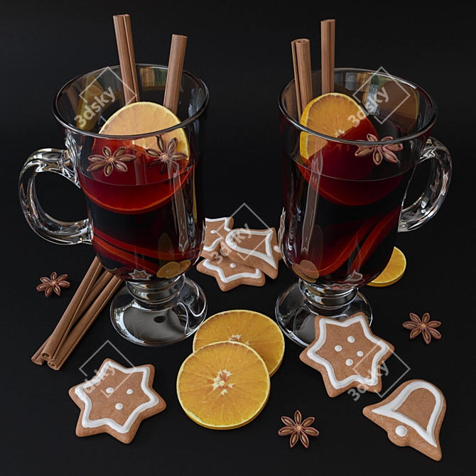 Christmas Bliss Mulled Wine Kit 3D model image 1