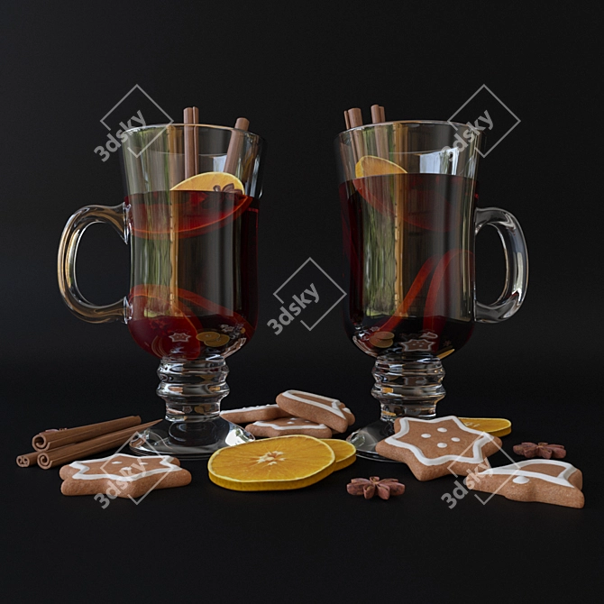 Christmas Bliss Mulled Wine Kit 3D model image 2