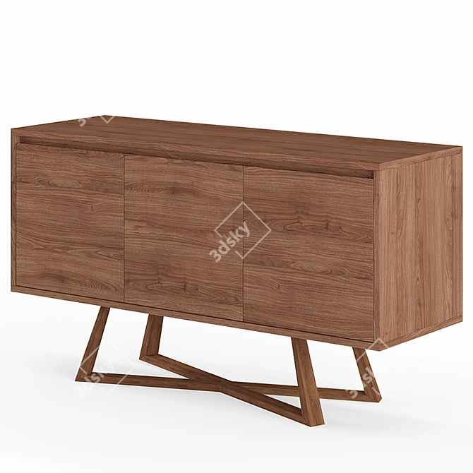 Elegant Oliver Sideboard: Sophistication in Storage! 3D model image 2