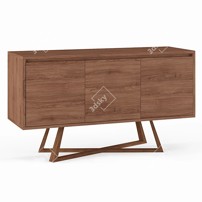 Elegant Oliver Sideboard: Sophistication in Storage! 3D model image 8