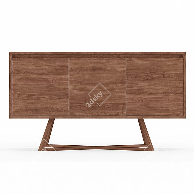 Elegant Oliver Sideboard: Sophistication in Storage! 3D model image 9