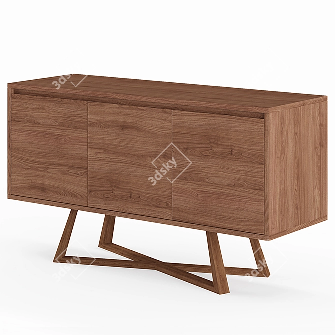 Elegant Oliver Sideboard: Sophistication in Storage! 3D model image 11