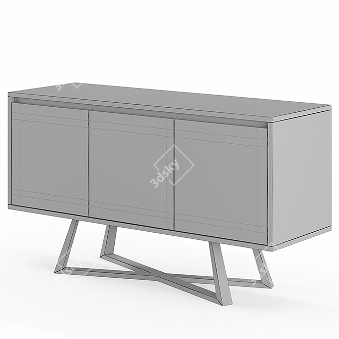 Elegant Oliver Sideboard: Sophistication in Storage! 3D model image 13