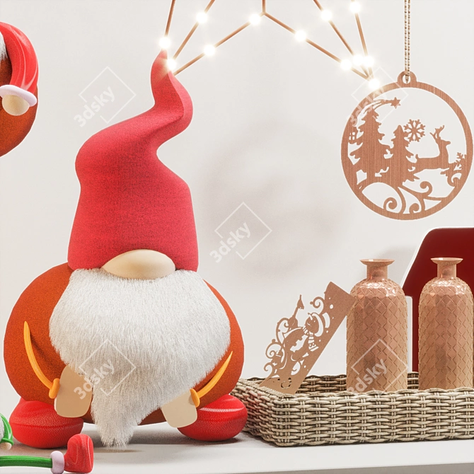 Festive Joy Christmas Decor 3D model image 2