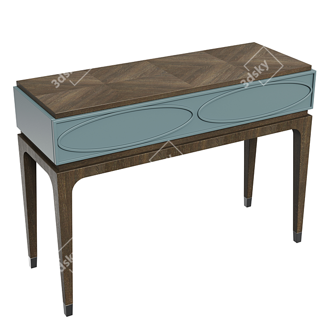 Majorelle Console - Elegant and Versatile Furniture 3D model image 2