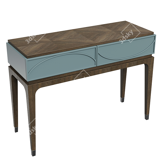 Majorelle Console - Elegant and Versatile Furniture 3D model image 3