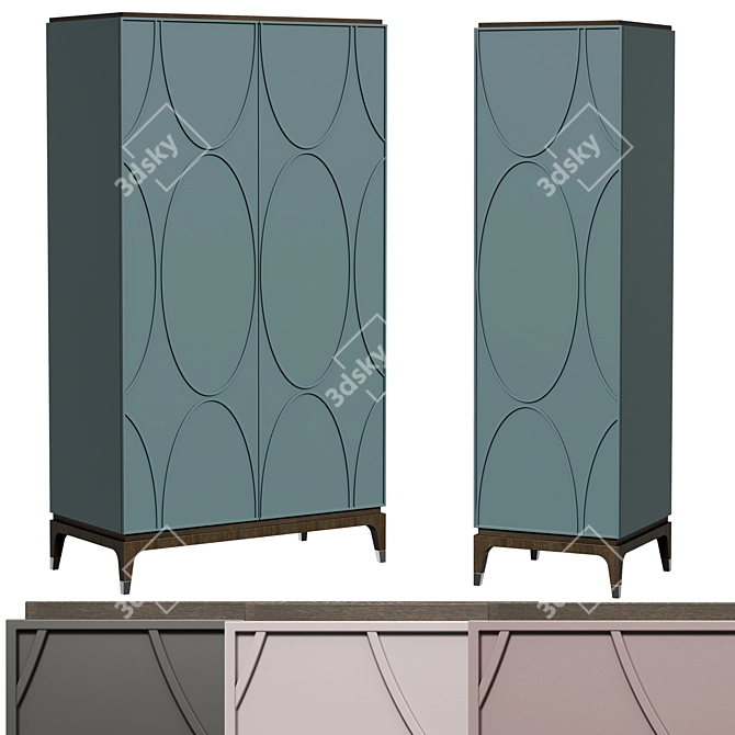 Majorelle Deluxe Wardrobe - Elegant and Functional 3D model image 1