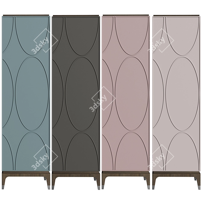 Majorelle Deluxe Wardrobe - Elegant and Functional 3D model image 2