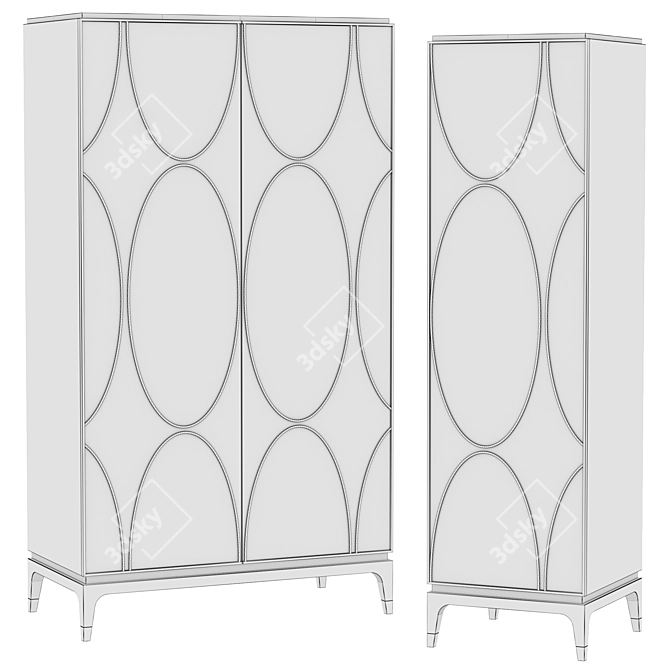 Majorelle Deluxe Wardrobe - Elegant and Functional 3D model image 4