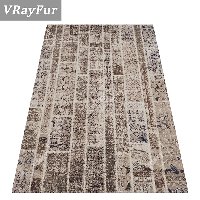 Premium Collection: Luxury Carpets Set 3D model image 2