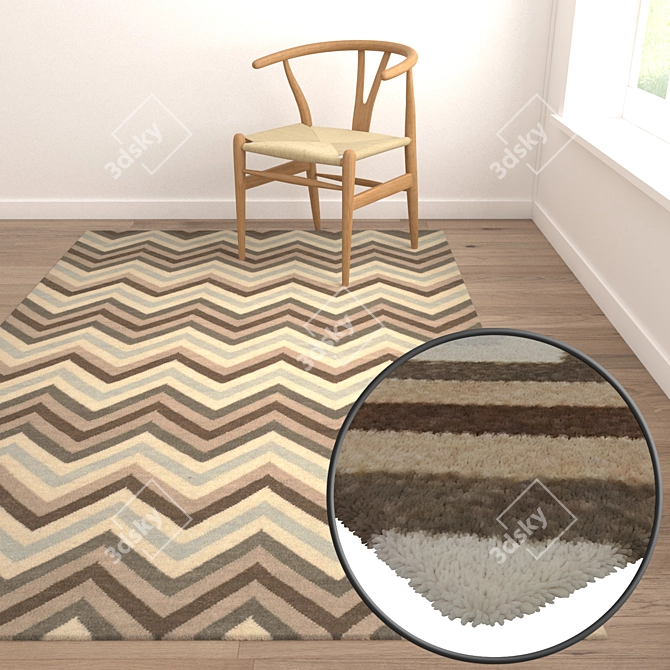 Luxury Carpet Set | High-Quality Textures 3D model image 5