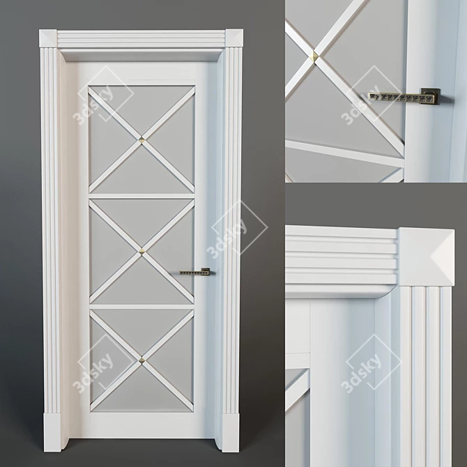 Modern Door Moris 3D model image 1