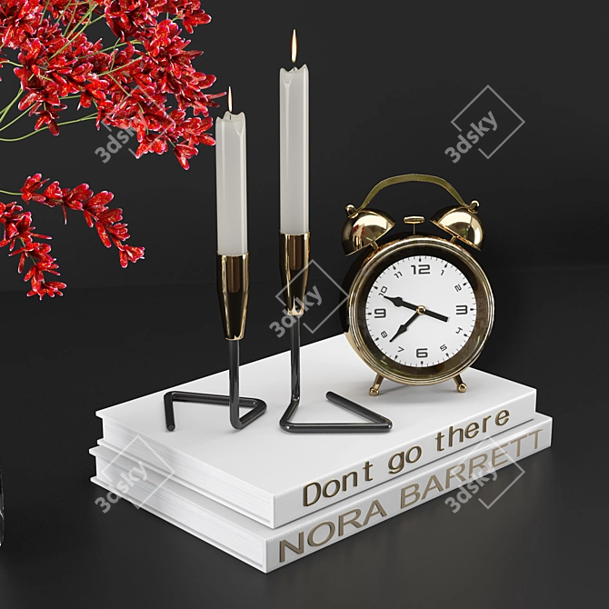 Elegant Decorative Set 2015 3D model image 2