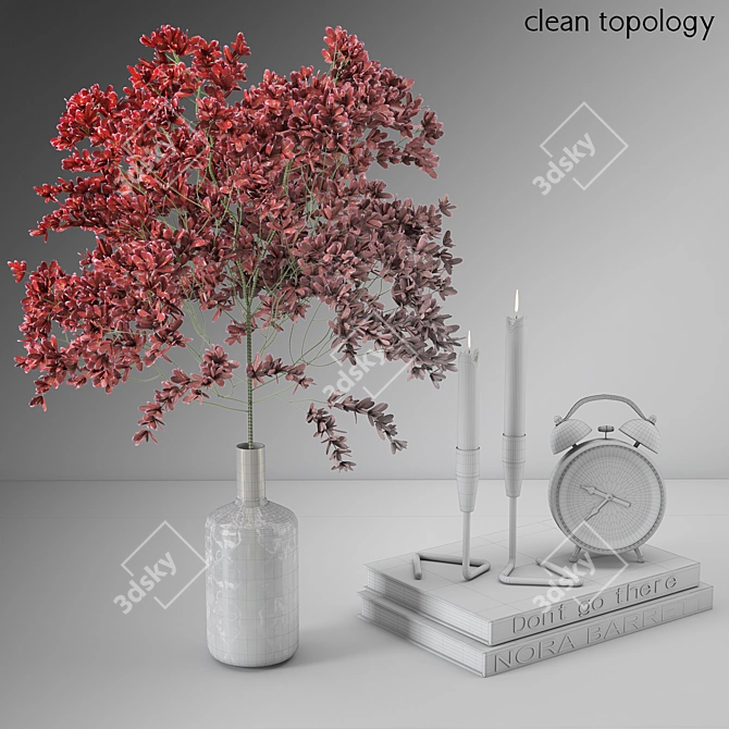 Elegant Decorative Set 2015 3D model image 3