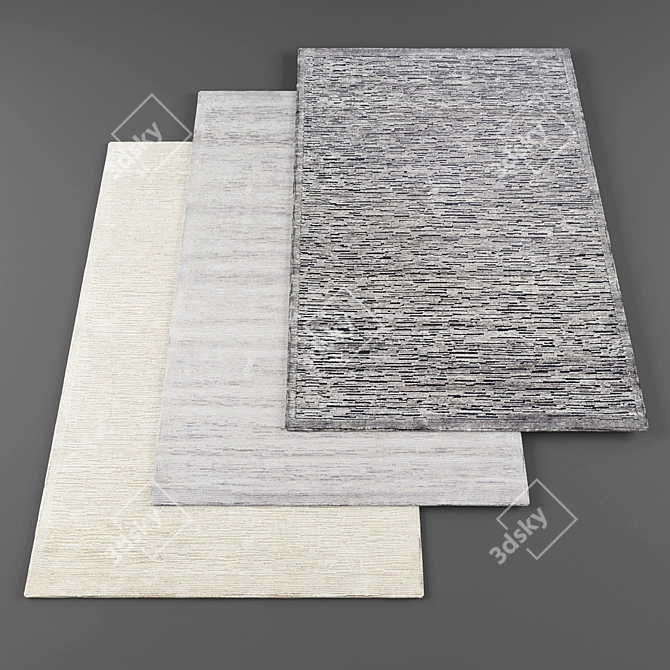 High-Resolution Rugs Bundle 3D model image 1