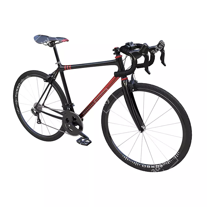 Sleek Speedster: Road Bike 3D model image 3