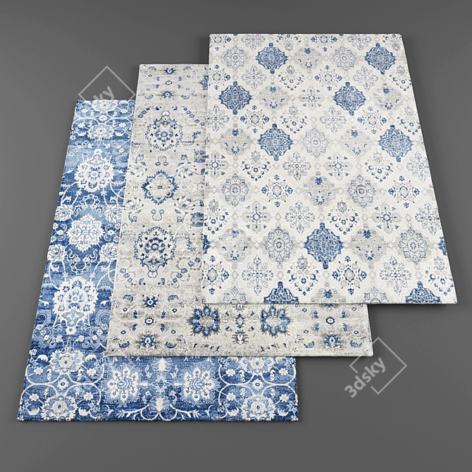 High Resolution Rugs Set 3D model image 1