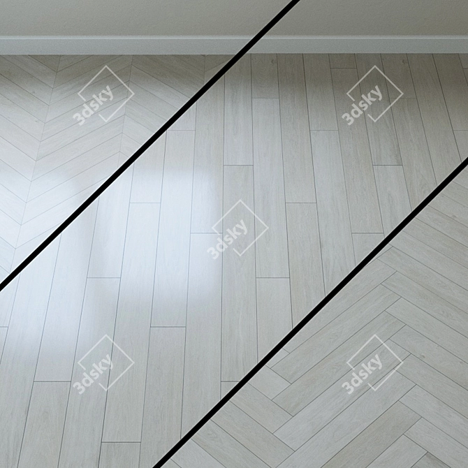 (50 char 5 words): Luxe Pearl Gate Parquet 3D model image 1