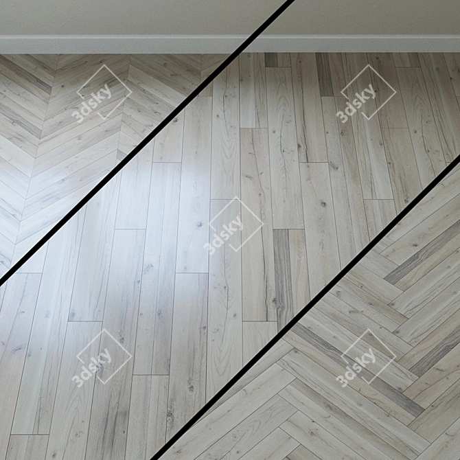 Iron Grip Parquet - Krono Original Xonic 3D model image 1