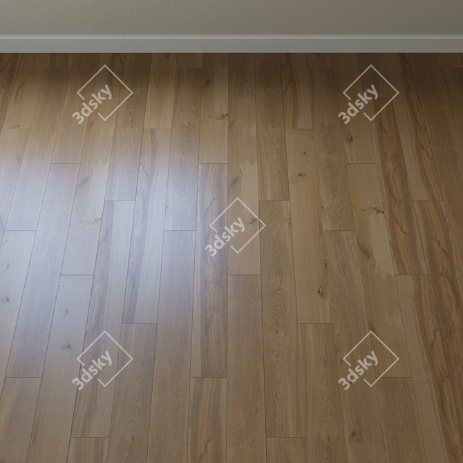 Xonic Long Beach Parquet: Authentic Style & Durability 3D model image 1