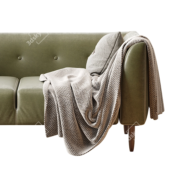 Blaze 3-Seater Sofa: Modern Elegance in Your Living Room 3D model image 3