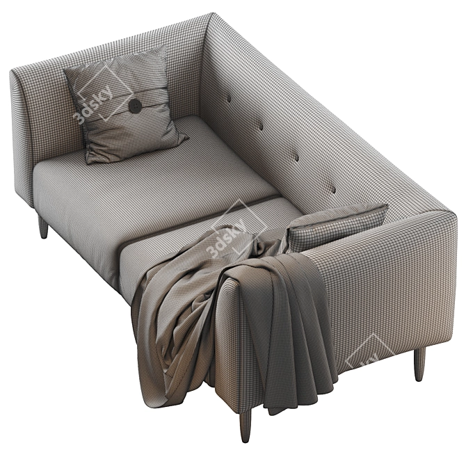 Blaze 3-Seater Sofa: Modern Elegance in Your Living Room 3D model image 5