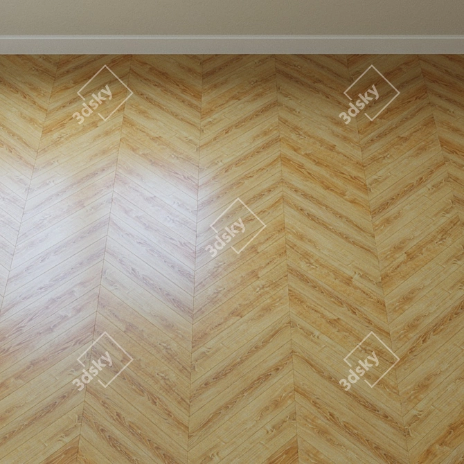 California Oak Parquet 3D model image 3