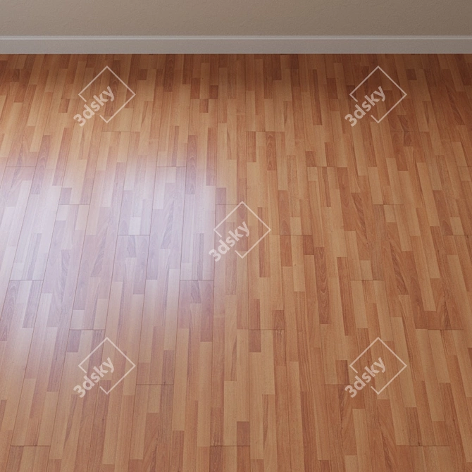 Classic Sicilian Walnut Parquet 3D model image 2