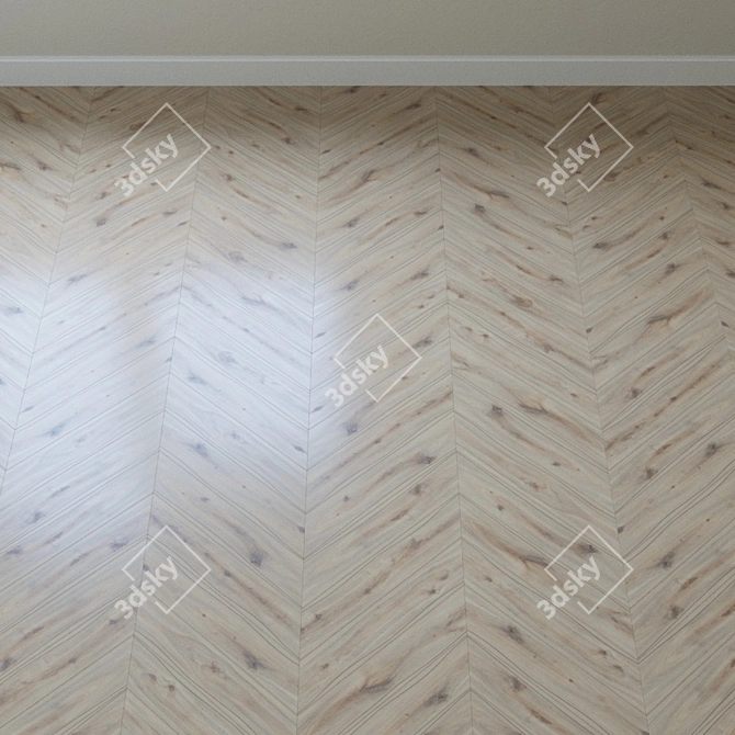 Riverbank Oak Parquet: Classic & Natural 3D model image 2