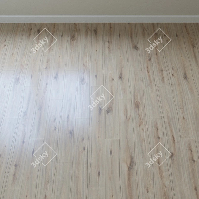 Riverbank Oak Parquet: Classic & Natural 3D model image 4