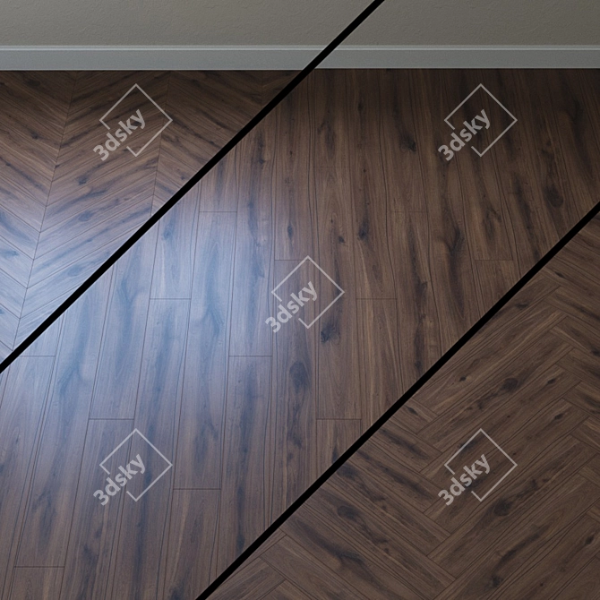 Lava Oak Parquet: Natural Classic 3D model image 1