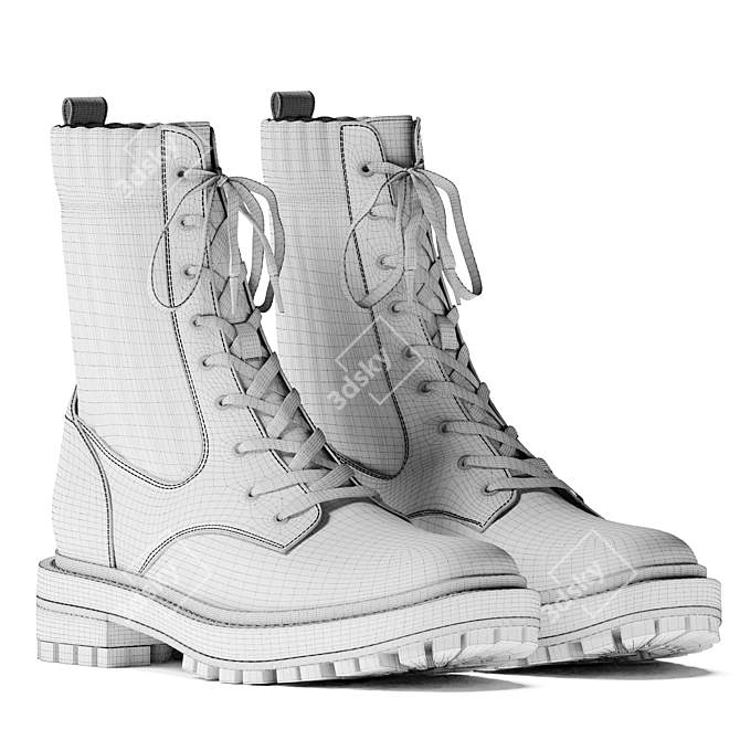 Sesame Boot | Stylish Geometry, High-Quality Textures & Materials | V-Ray Compatible 3D model image 4