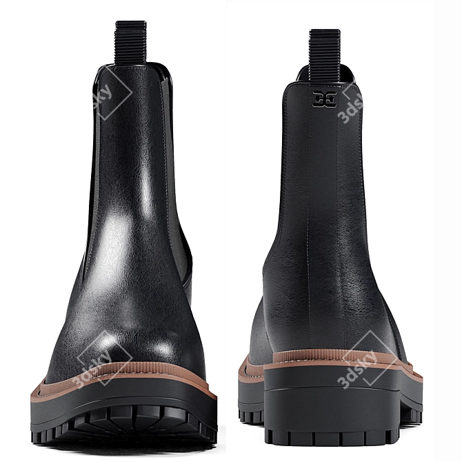 Laguna Boot: High-Quality, Non-Overlapping Polys 3D model image 2