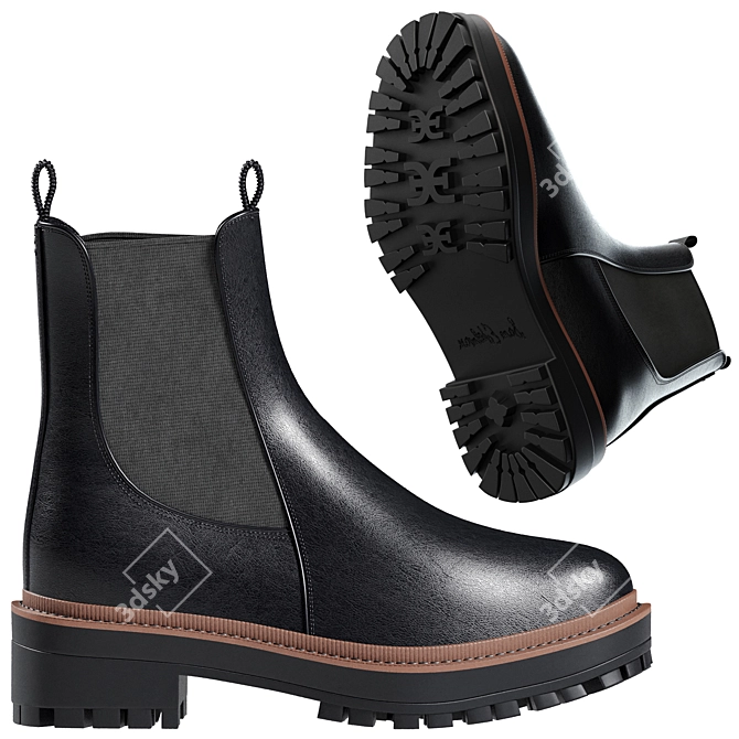 Laguna Boot: High-Quality, Non-Overlapping Polys 3D model image 3