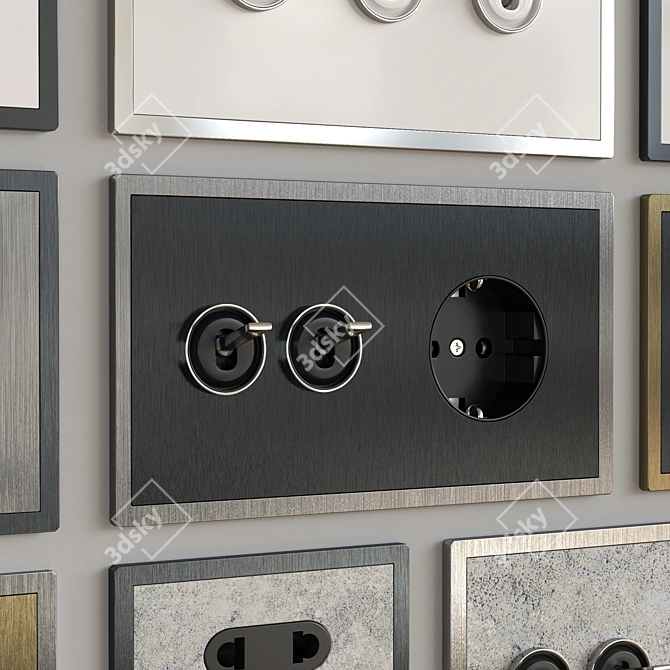 Barcelona 5.1 - Unparalleled Switches & Sockets 3D model image 3