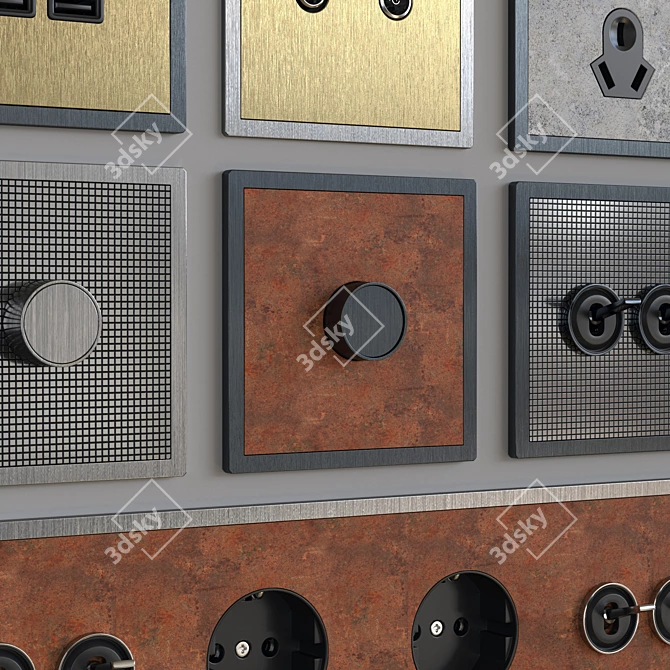 Barcelona 5.1 - Unparalleled Switches & Sockets 3D model image 4