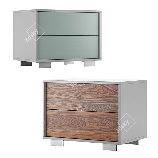 Sleek Sweet Gervasoni Cubby 3D model image 1