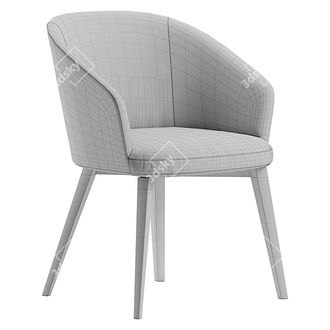 Stylish Casamilano Shirley Chair 3D model image 5