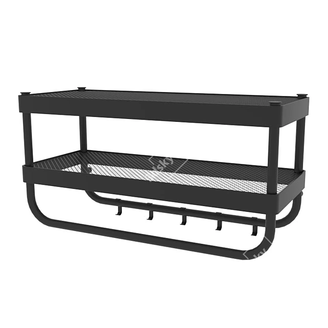 Sleek and Spacious IKEA Hanger 3D model image 3