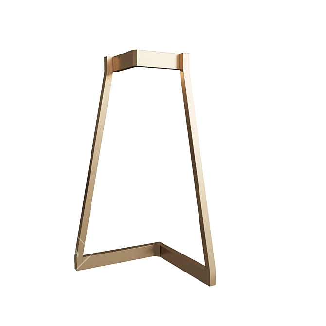 Minimalistic Gold Table Lamp 3D model image 3
