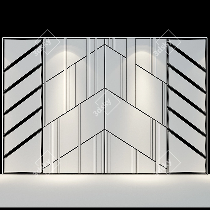 Elegant Panel Set 111: Gorgeous Decor Solution! 3D model image 2