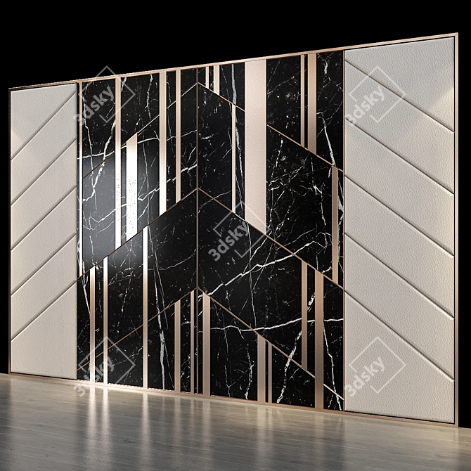 Elegant Panel Set 111: Gorgeous Decor Solution! 3D model image 3