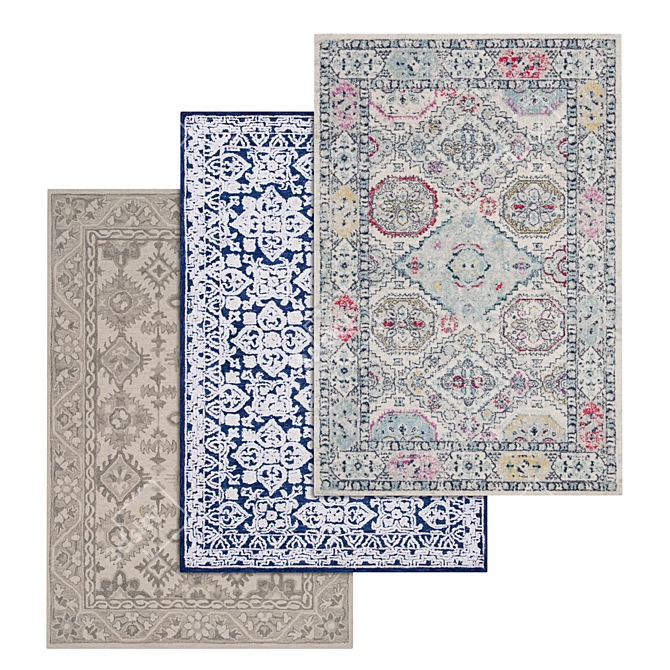 Versatile High-Quality Carpets Set 3D model image 1