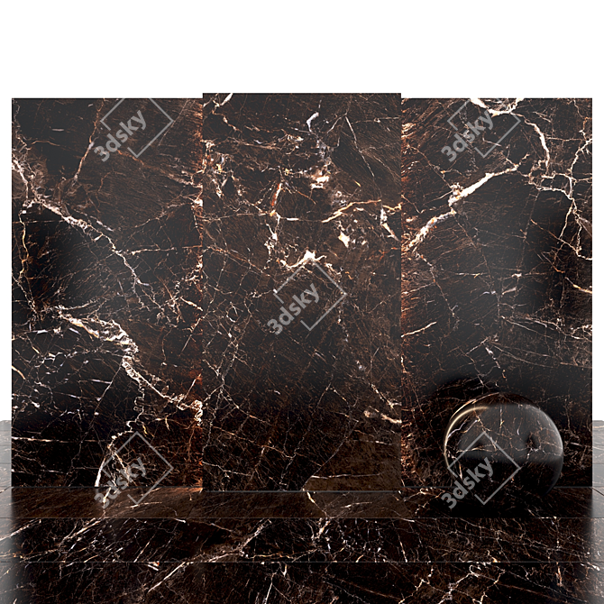 Elegant Java Brown Marble 3D model image 2