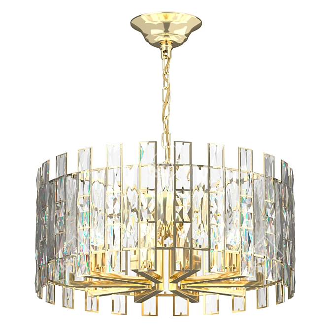 Diora 4121-8 Chandelier: Classic Elegance with 8 Lights 3D model image 1