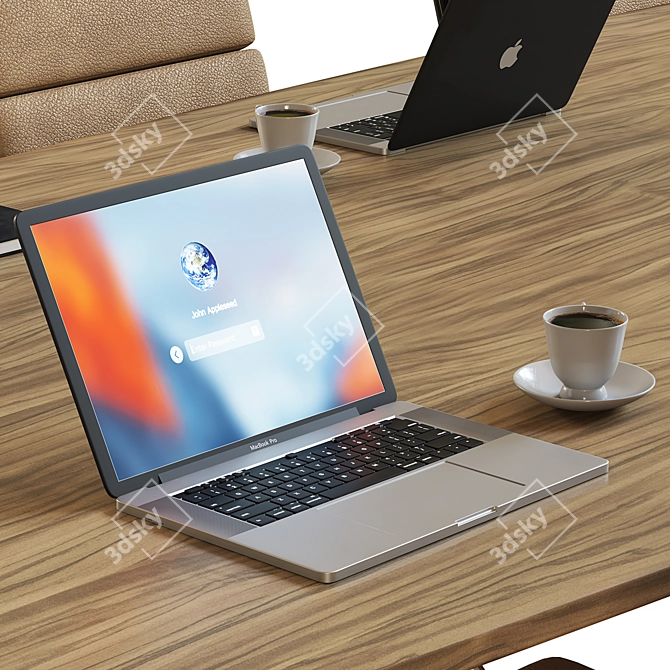 Modern Conference Table 2015 3D model image 3