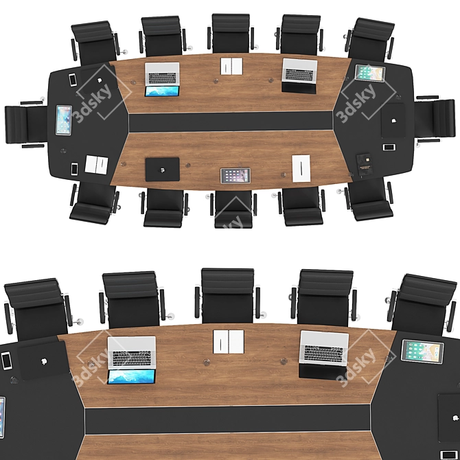 Modern Conference Table - Versatile Design 3D model image 3