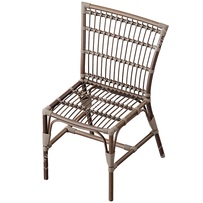 Elisabeth Outdoor Chair: Stylish and Durable 3D model image 3