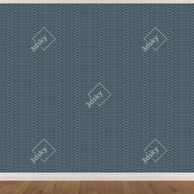 Seamless Wallpaper Set 1608 (3 Colors) 3D model image 4