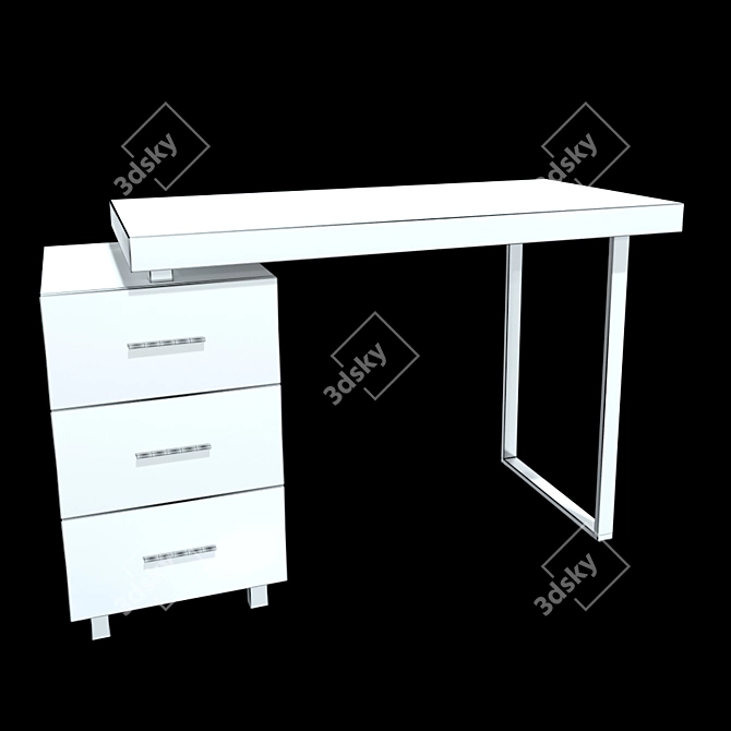 Ashby Writing Desk: Sleek and Stylish Home Office Essential 3D model image 6